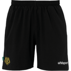 Short Montoro Essential Tech noir — emblème floqué or, vue face